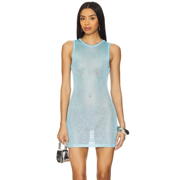More To Come Albella Mini Dress - Blue - Picture 1 of 4